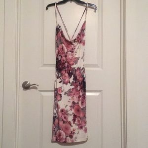 Windsor pink & grey floral sleek dress